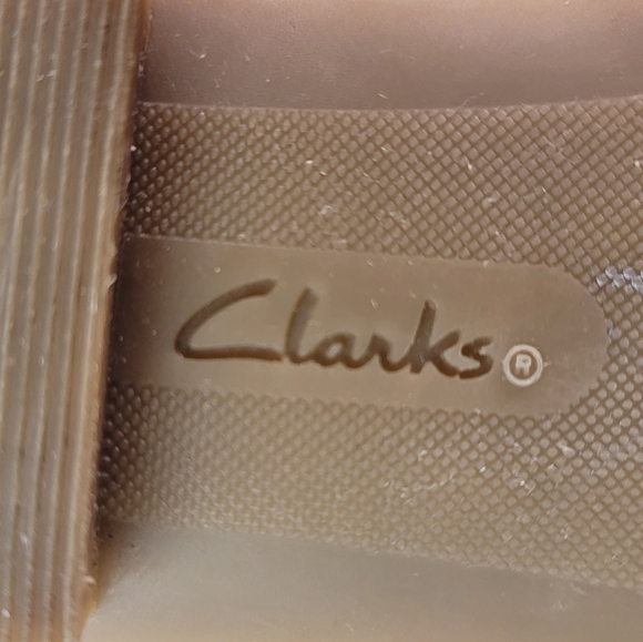 Clarks Collection Lyrical Way Womens Tan Leather Loafers Size 10M - Picture 14 of 15